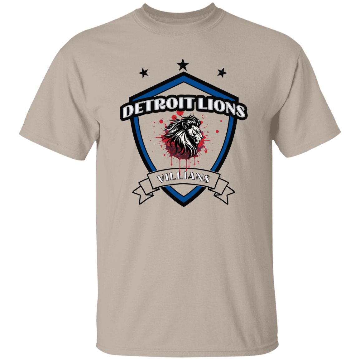 Detroit Lions Villian 5.3 oz. T-Shirt