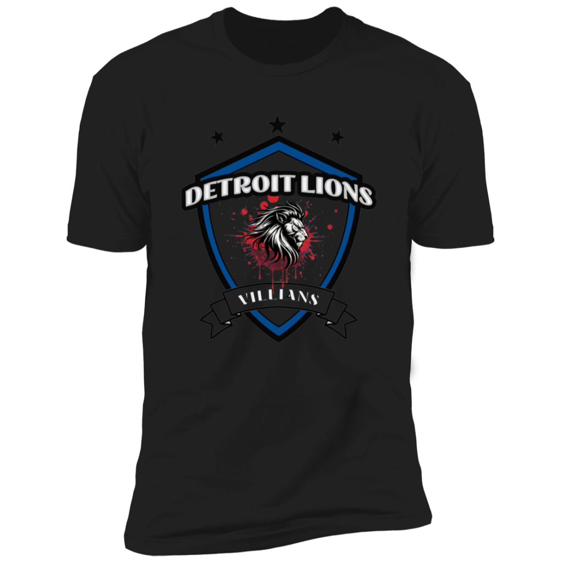 Detroit Lions Villian Premium Short Sleeve T-Shirt