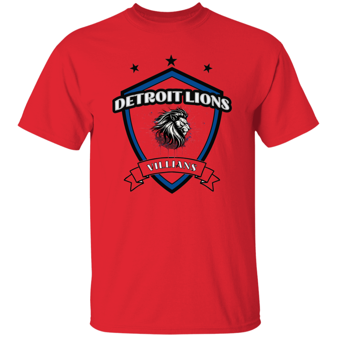Detroit Lions Villian 5.3 oz. T-Shirt