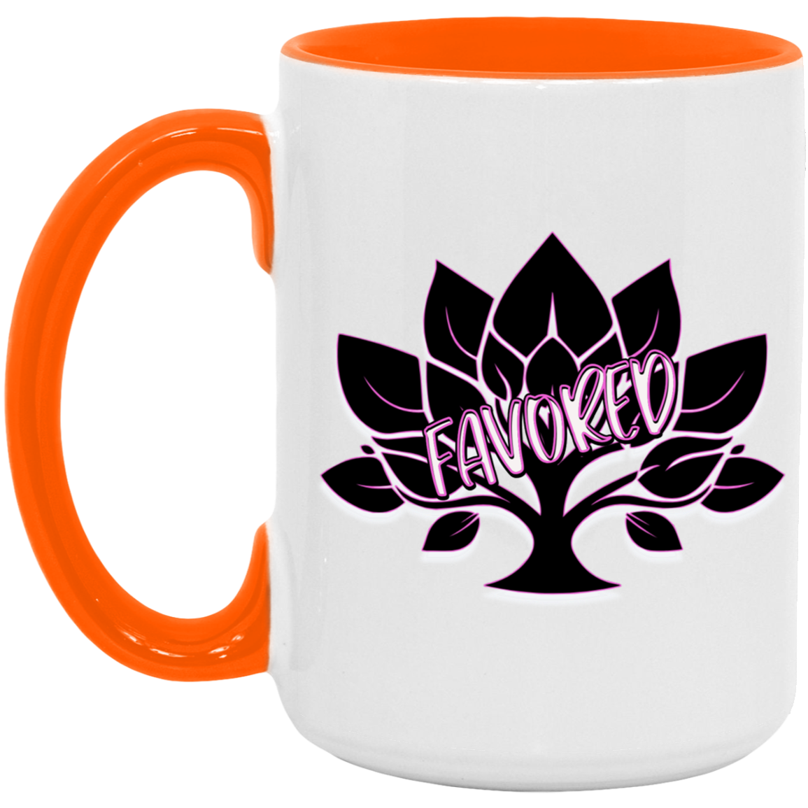 Favored Pink 15oz Accent Mug
