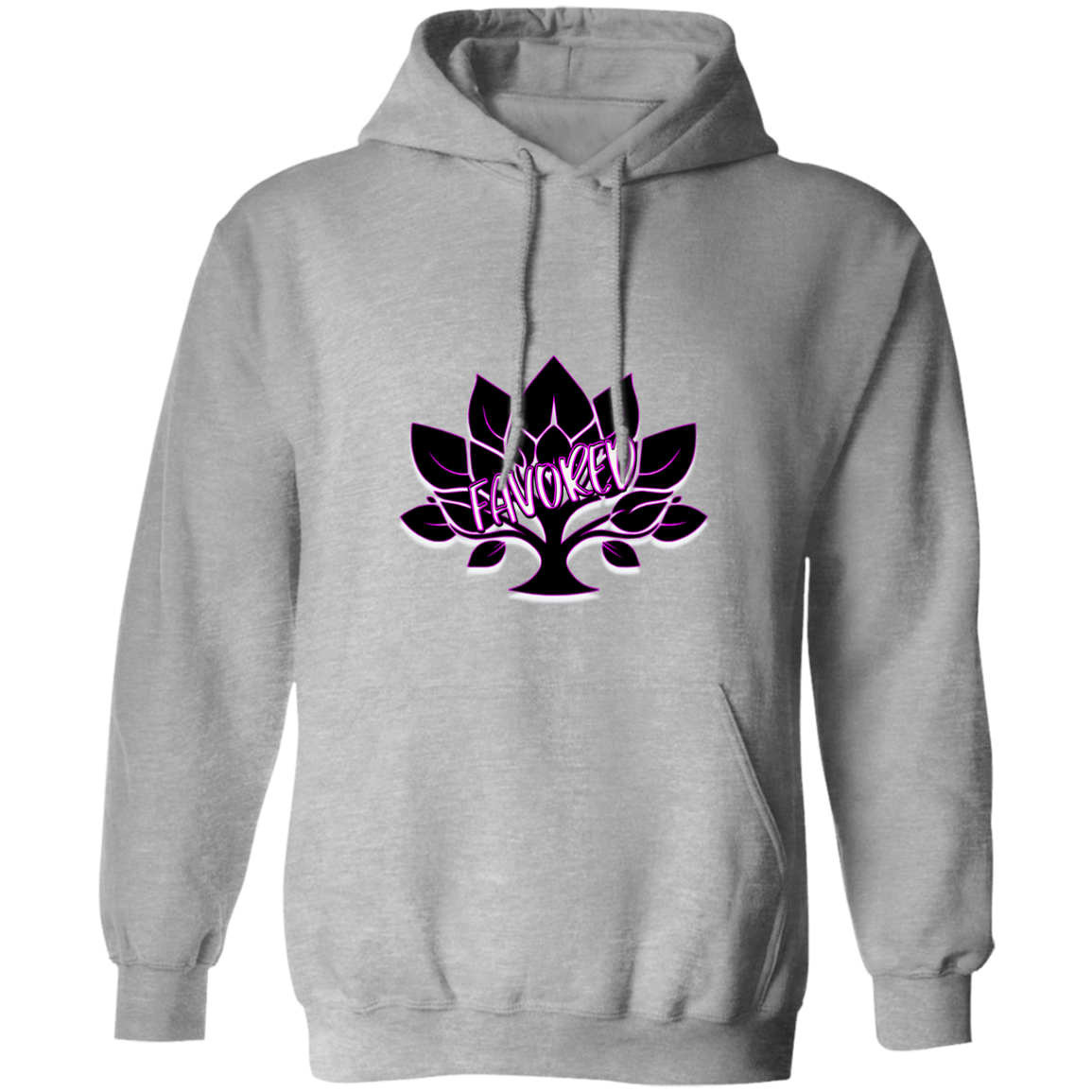 Hot Pink Favored Gildan Pullover Hoodie