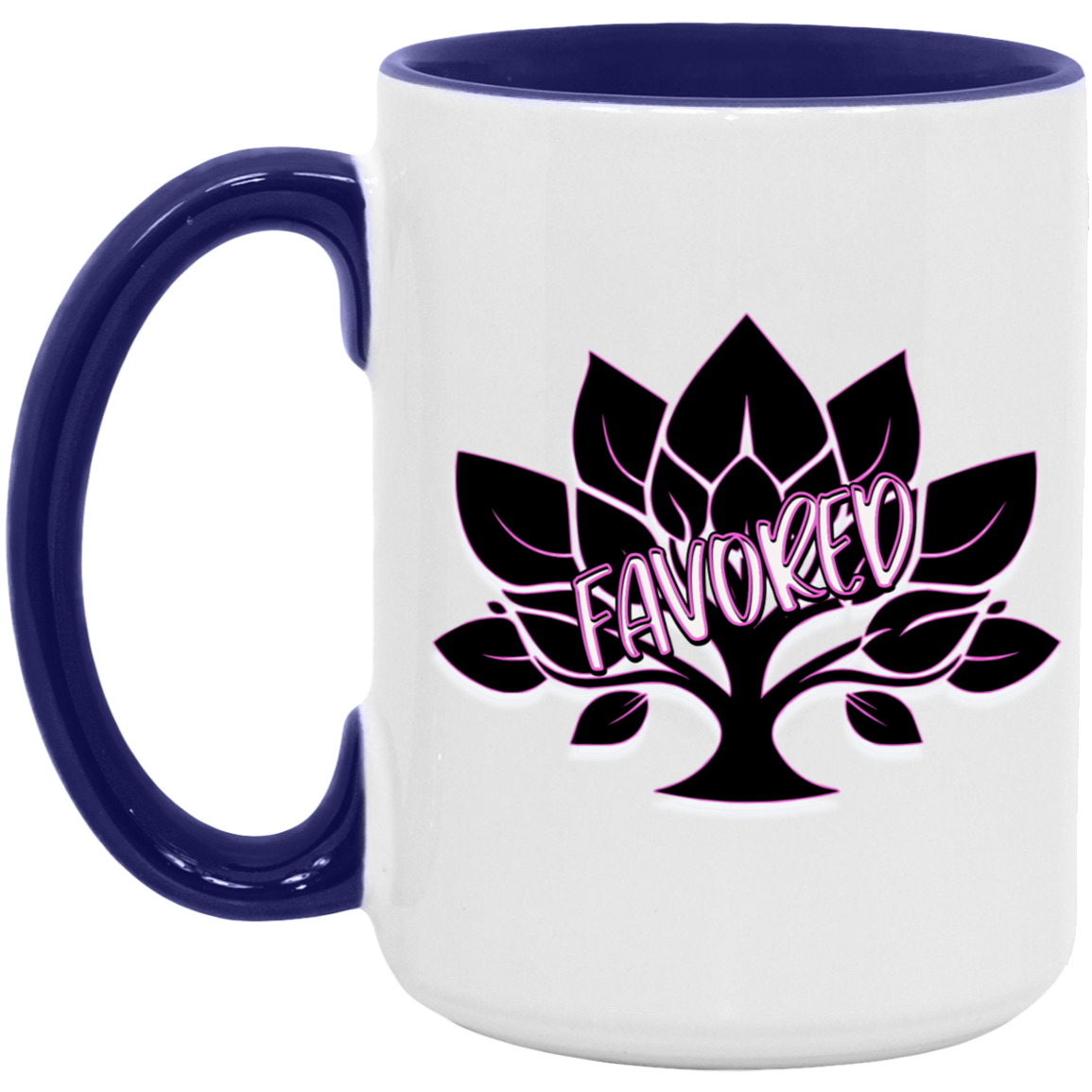 Favored Pink 15oz Accent Mug