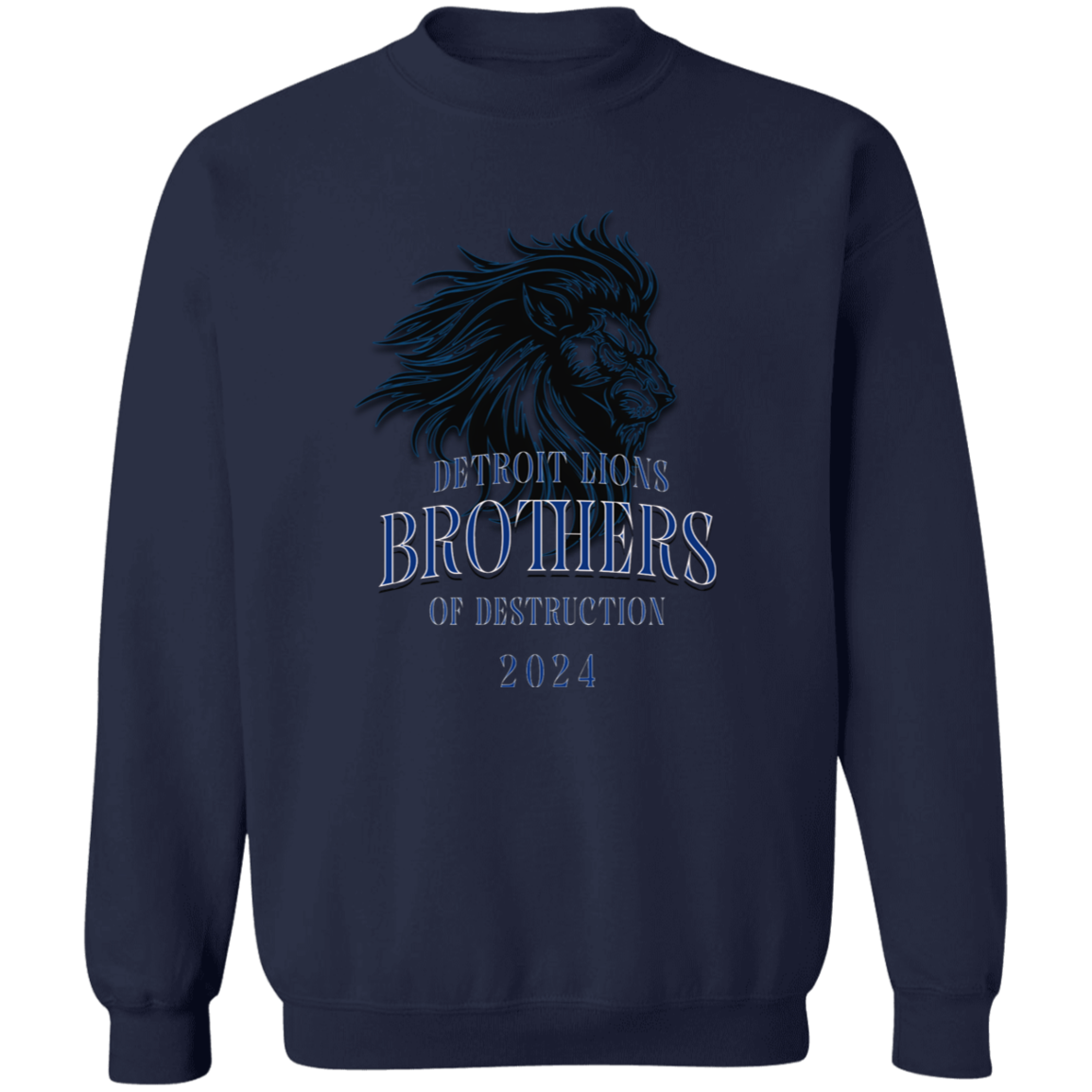 Detroit Lions Brothers of Destruction Gildan Crewneck Pullover Sweatshirt
