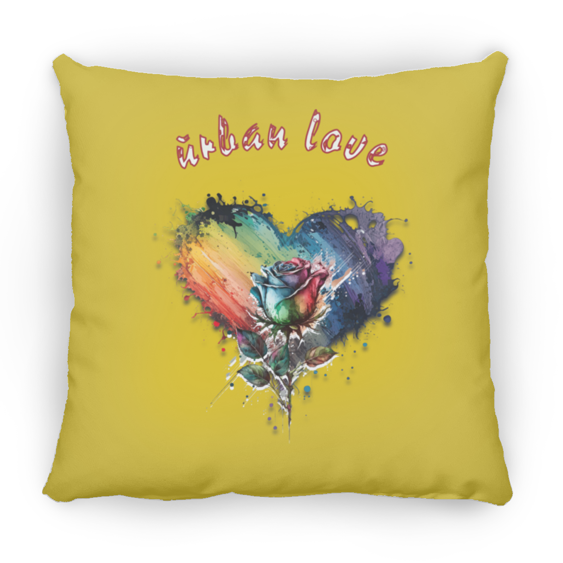 Urban Love Medium Square Pillow