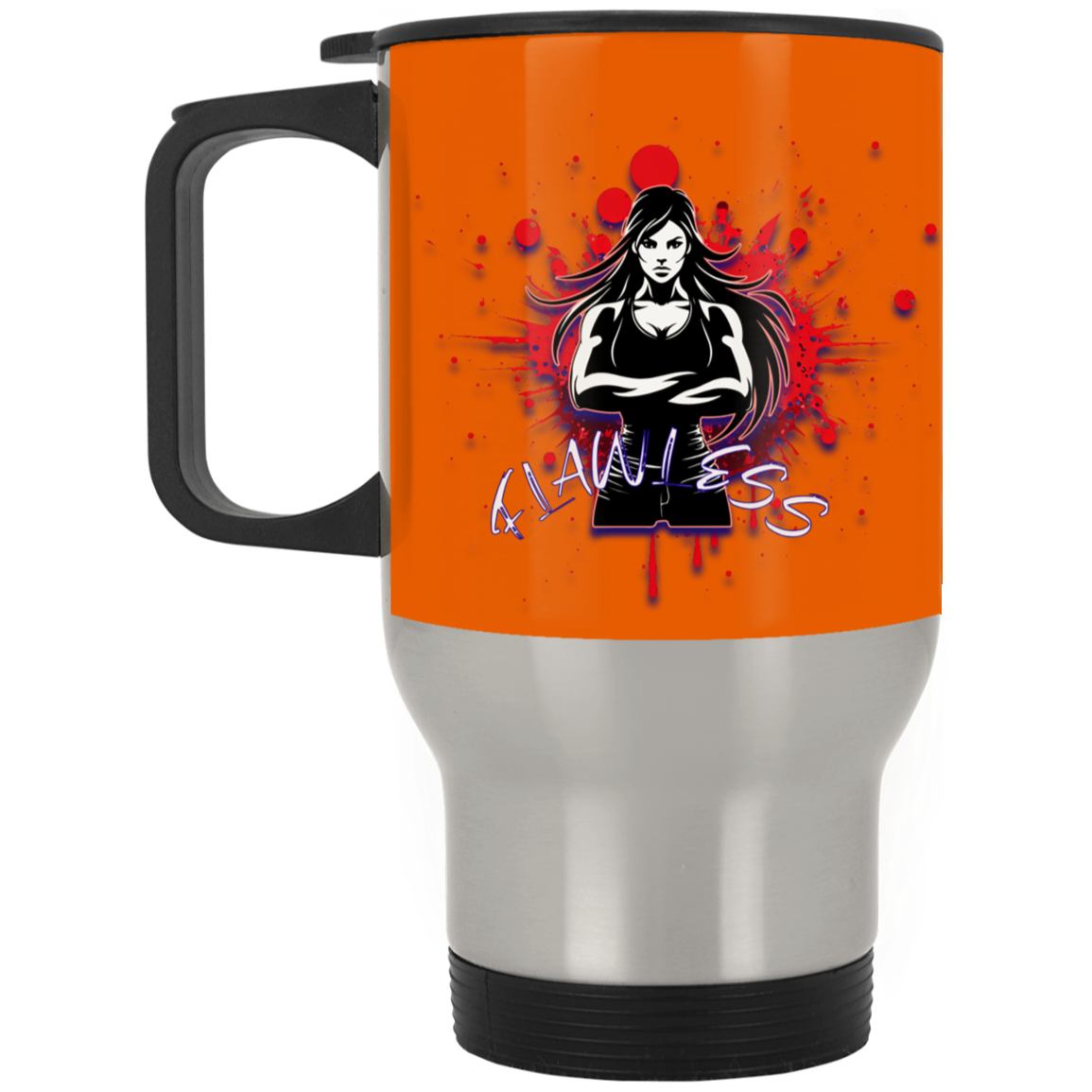 Flawless Silver Stainless Travel Mug