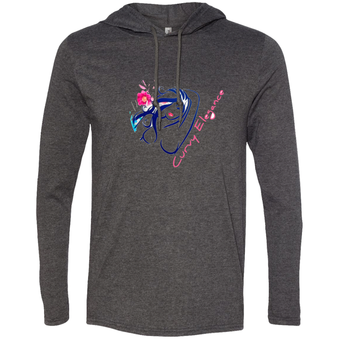 Curvy Elegance Gildan LS T-Shirt Hoodie