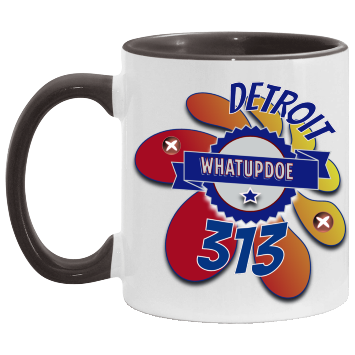 Detroit Whatupdoe 313 11oz Accent Mug