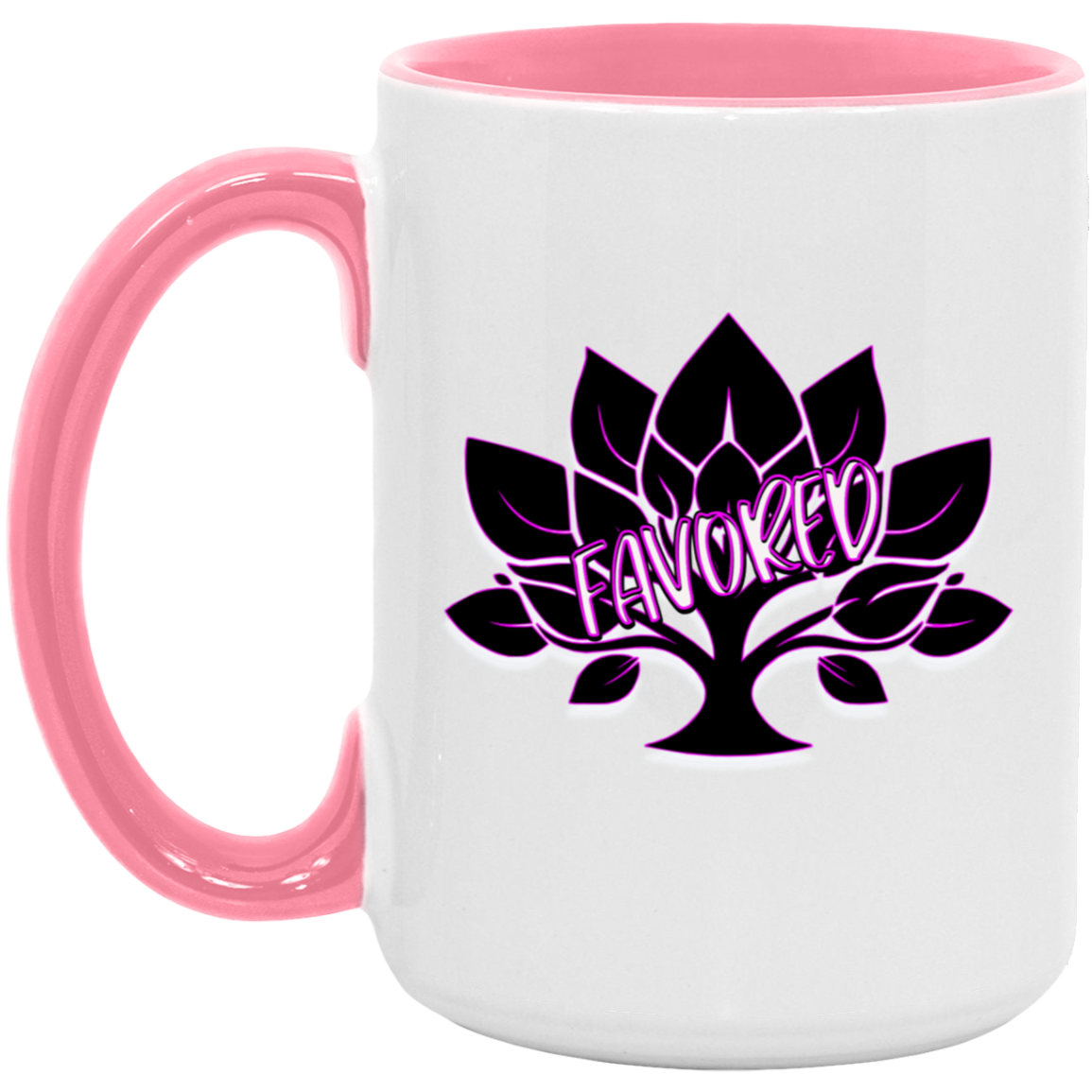 Favored Hot Pink 15oz Accent Mug