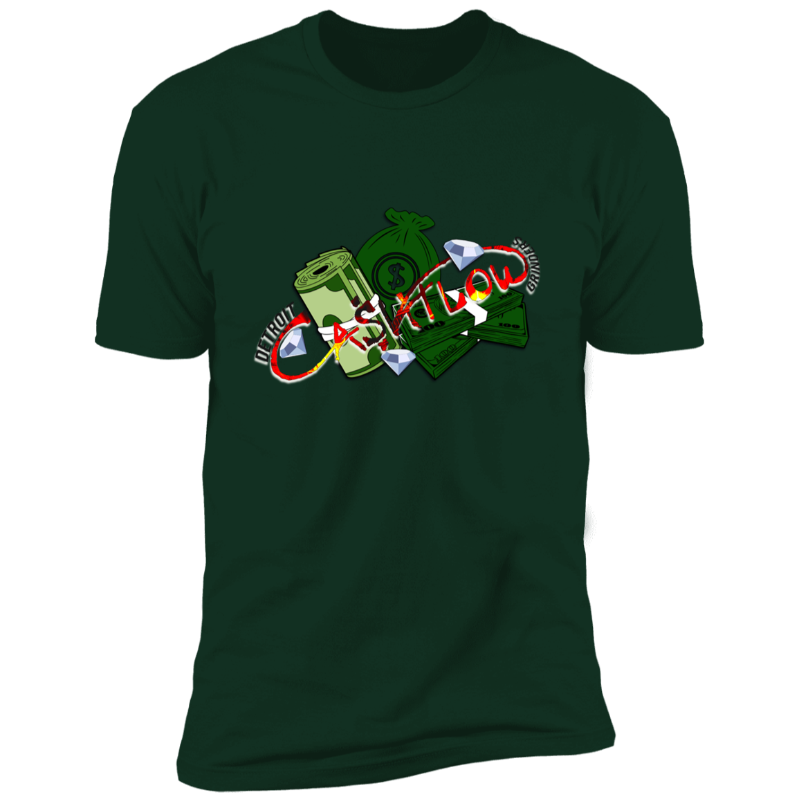 Detroit Cashflow Grinders Premium Short Sleeve T-Shirt