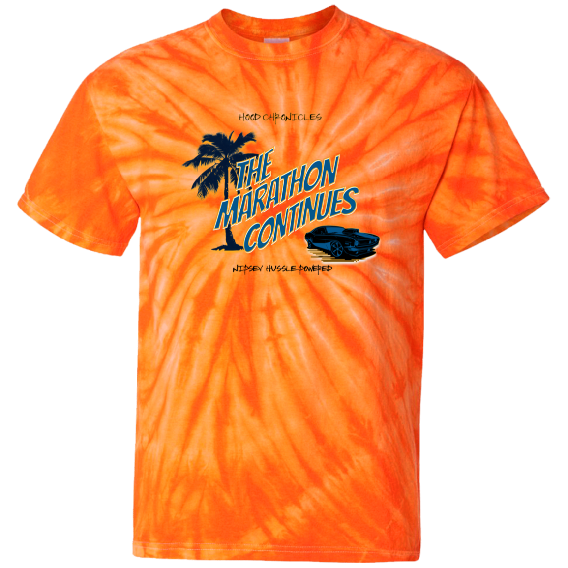 The Marathon Continues 100% Cotton Tie Dye T-Shirt