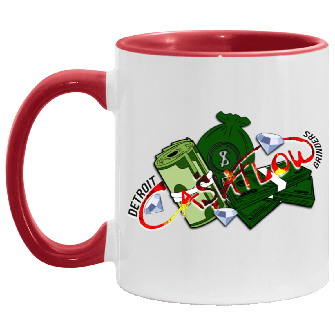 Detroit Cashflow Grinders 11oz Accent Mug