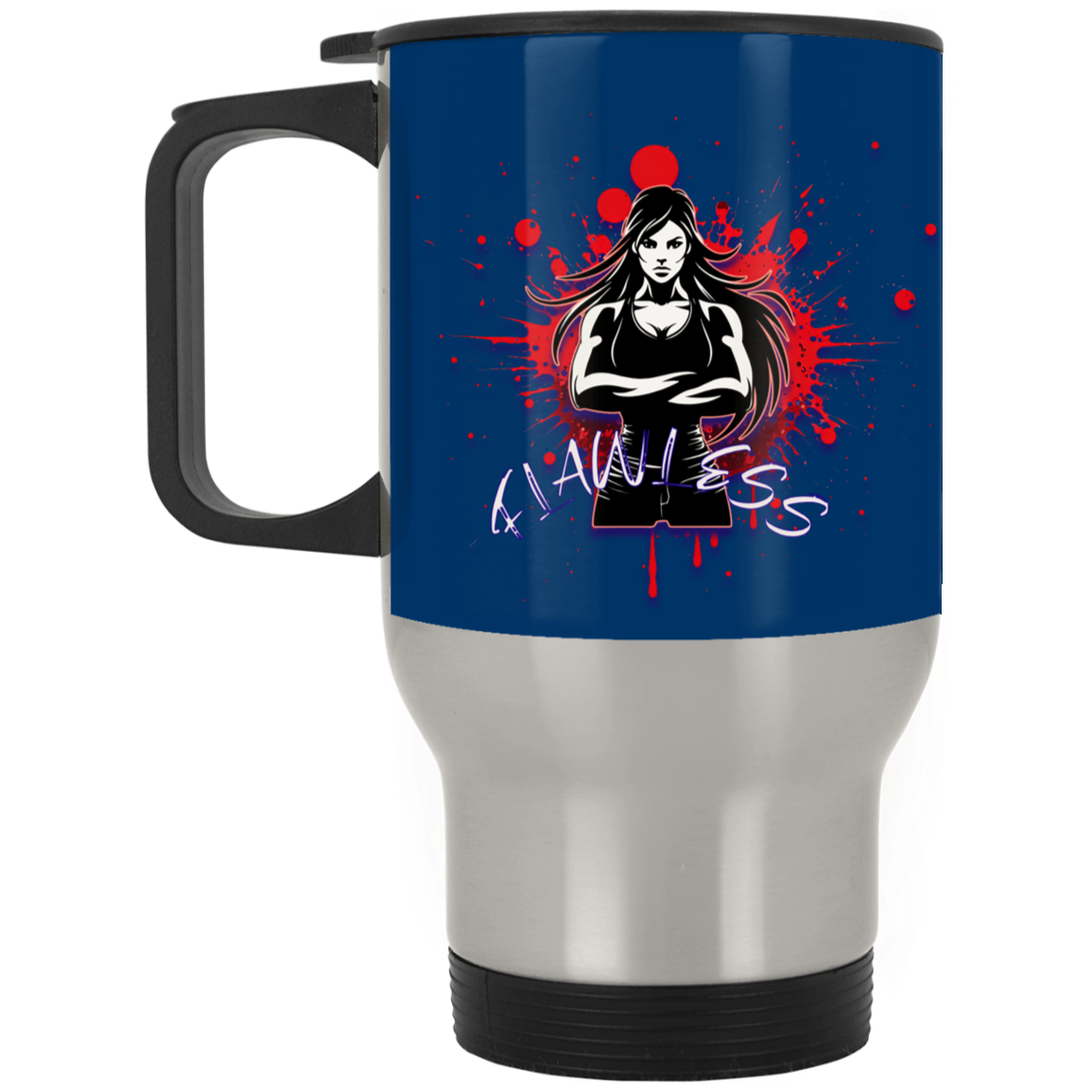 Flawless Silver Stainless Travel Mug