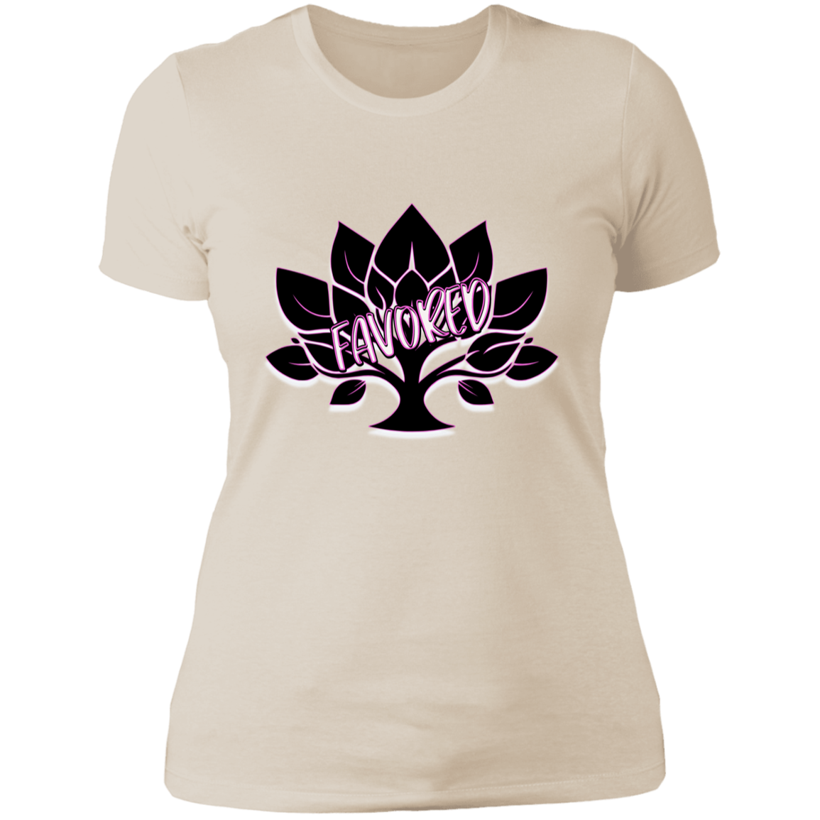 Favored Pink Ladies' Boyfriend T-Shirt