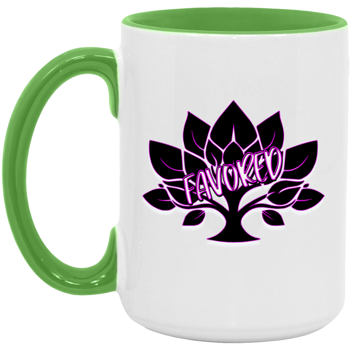 Favored Hot Pink 15oz Accent Mug