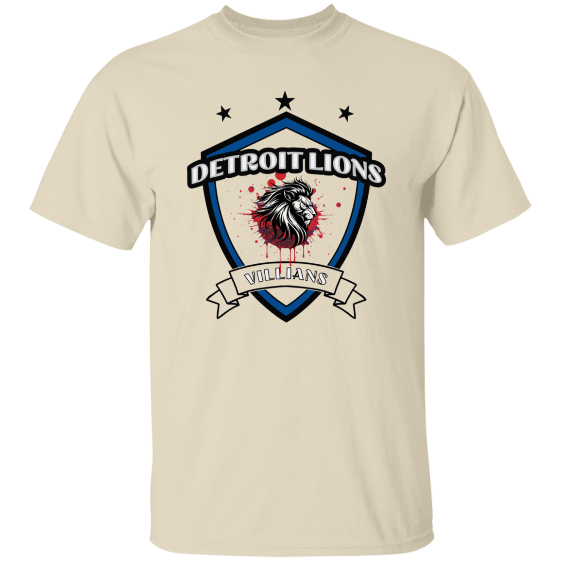 Detroit Lions Villian 5.3 oz. T-Shirt