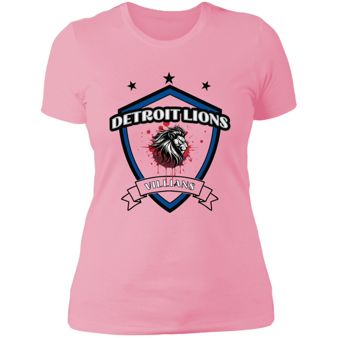 Detroit Lions Villain Ladies' Boyfriend T-Shirt