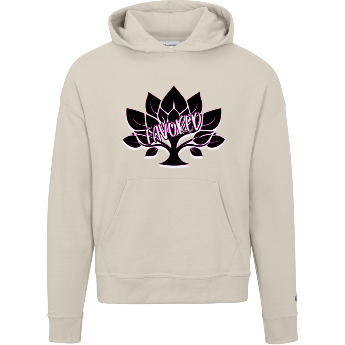 Hot Pink Favored Champion Womens Powerblend Hoodie