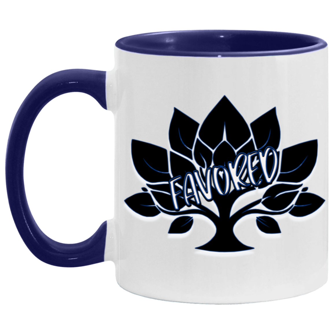 Favored Blue 11oz Accent Mug