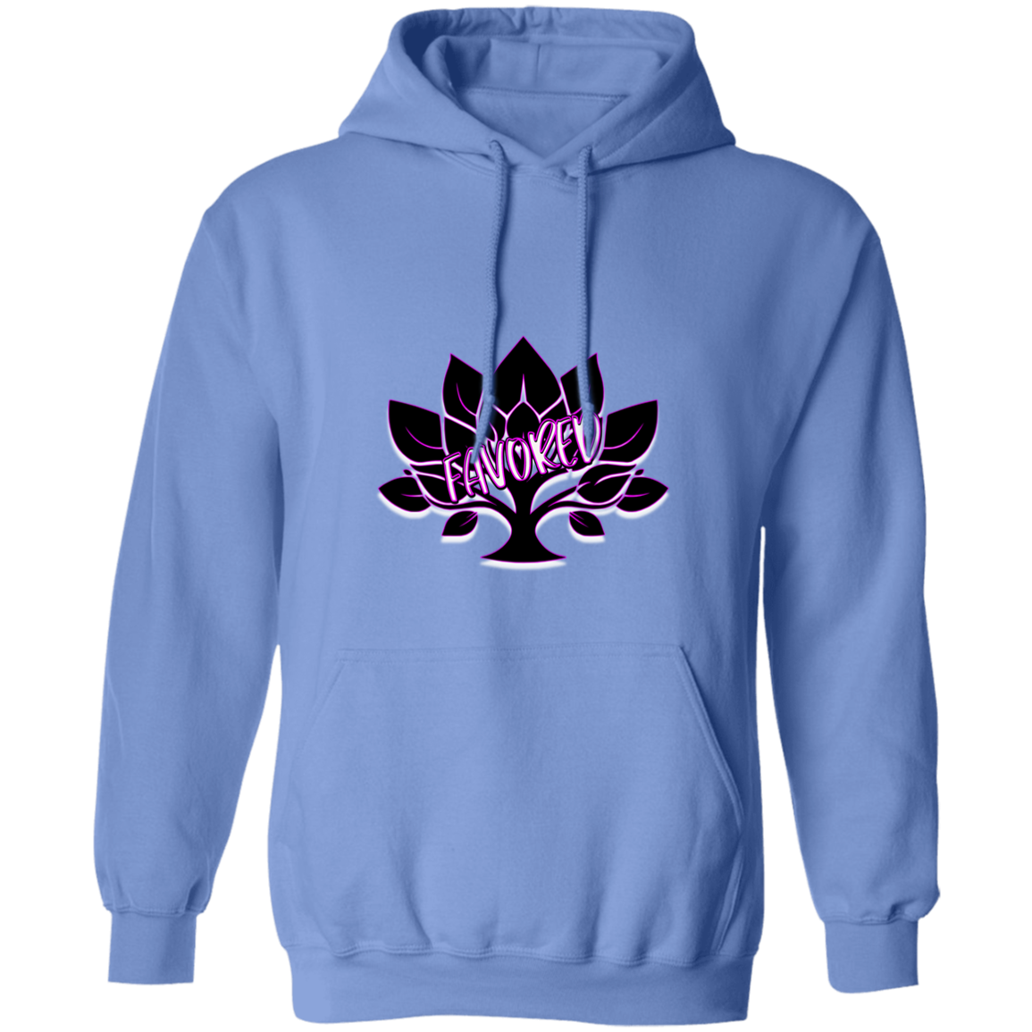 Hot Pink Favored Gildan Pullover Hoodie