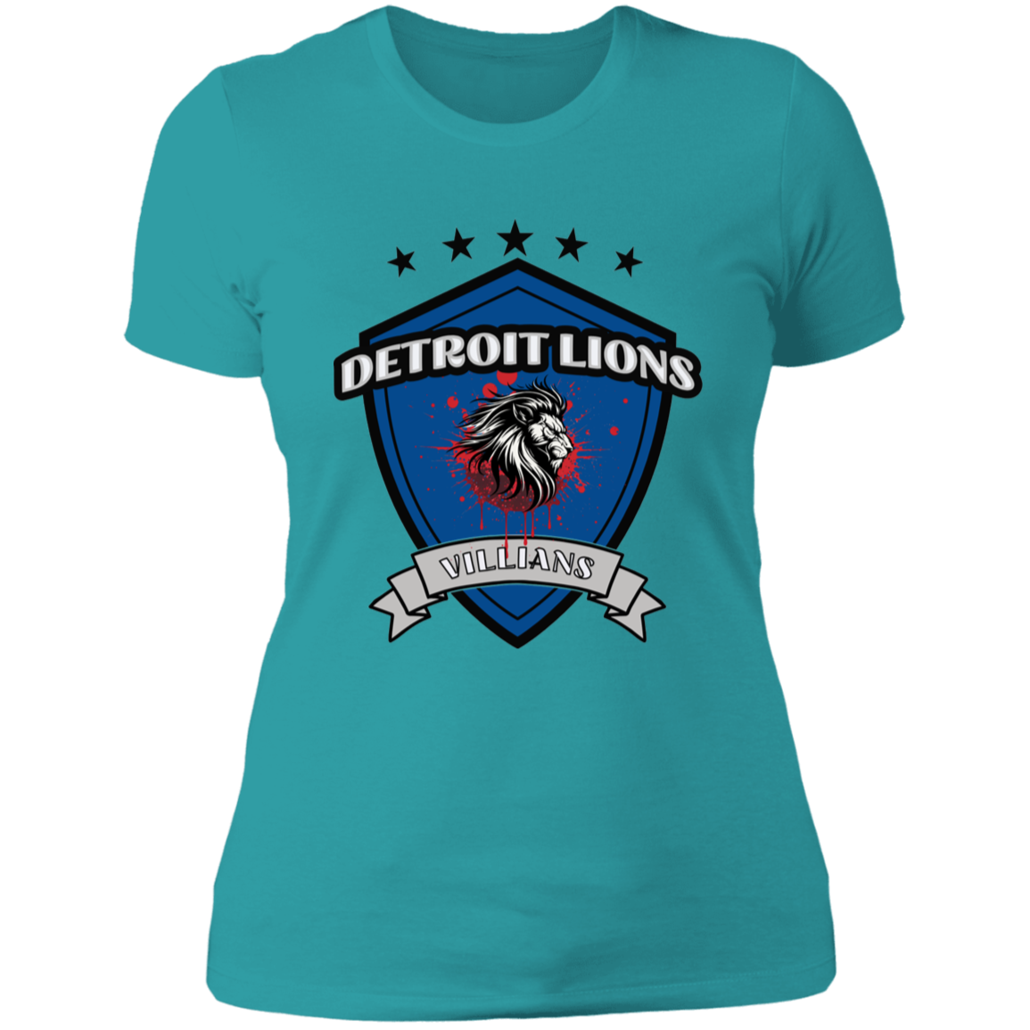 Detroit Lions Villains Ladies' Boyfriend T-Shirt