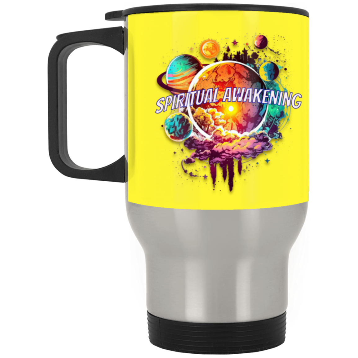 Spiritual Awakening Silver Stainless Travel Mug