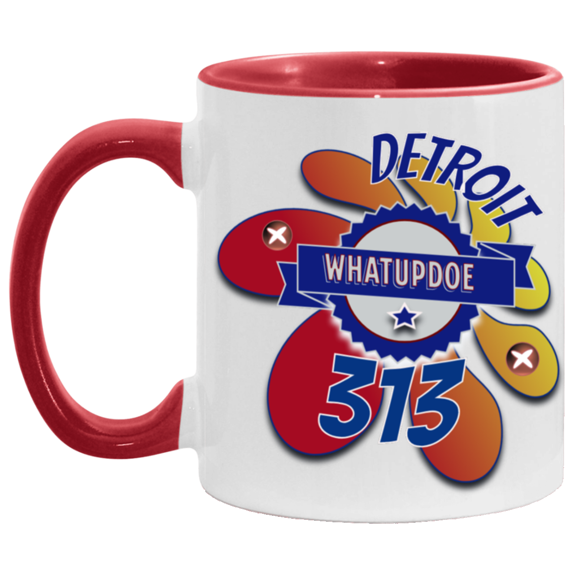 Detroit Whatupdoe 313 11oz Accent Mug