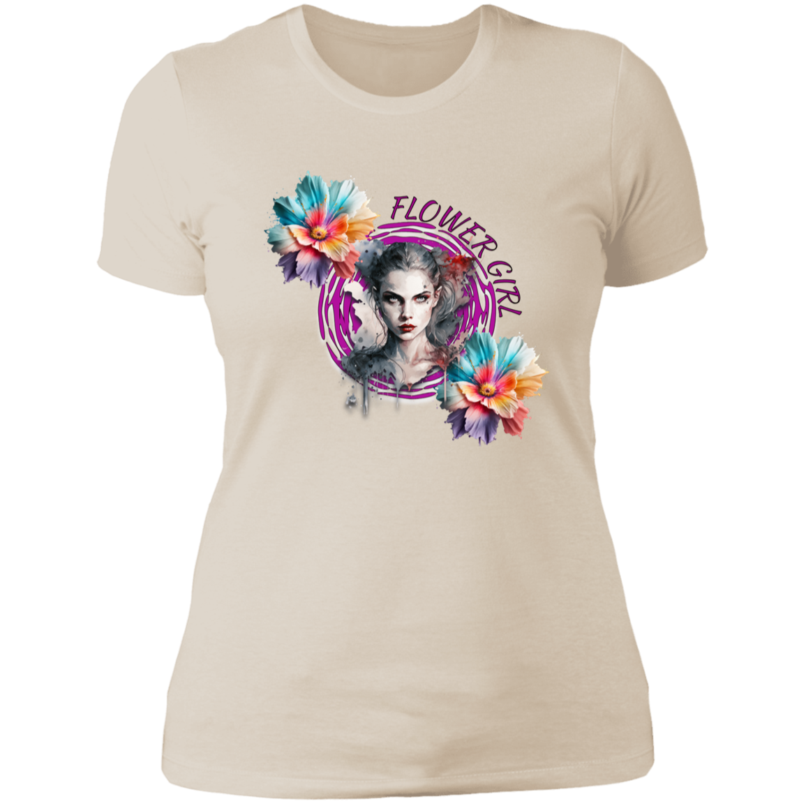 Flower Girl Ladies' Boyfriend T-Shirt
