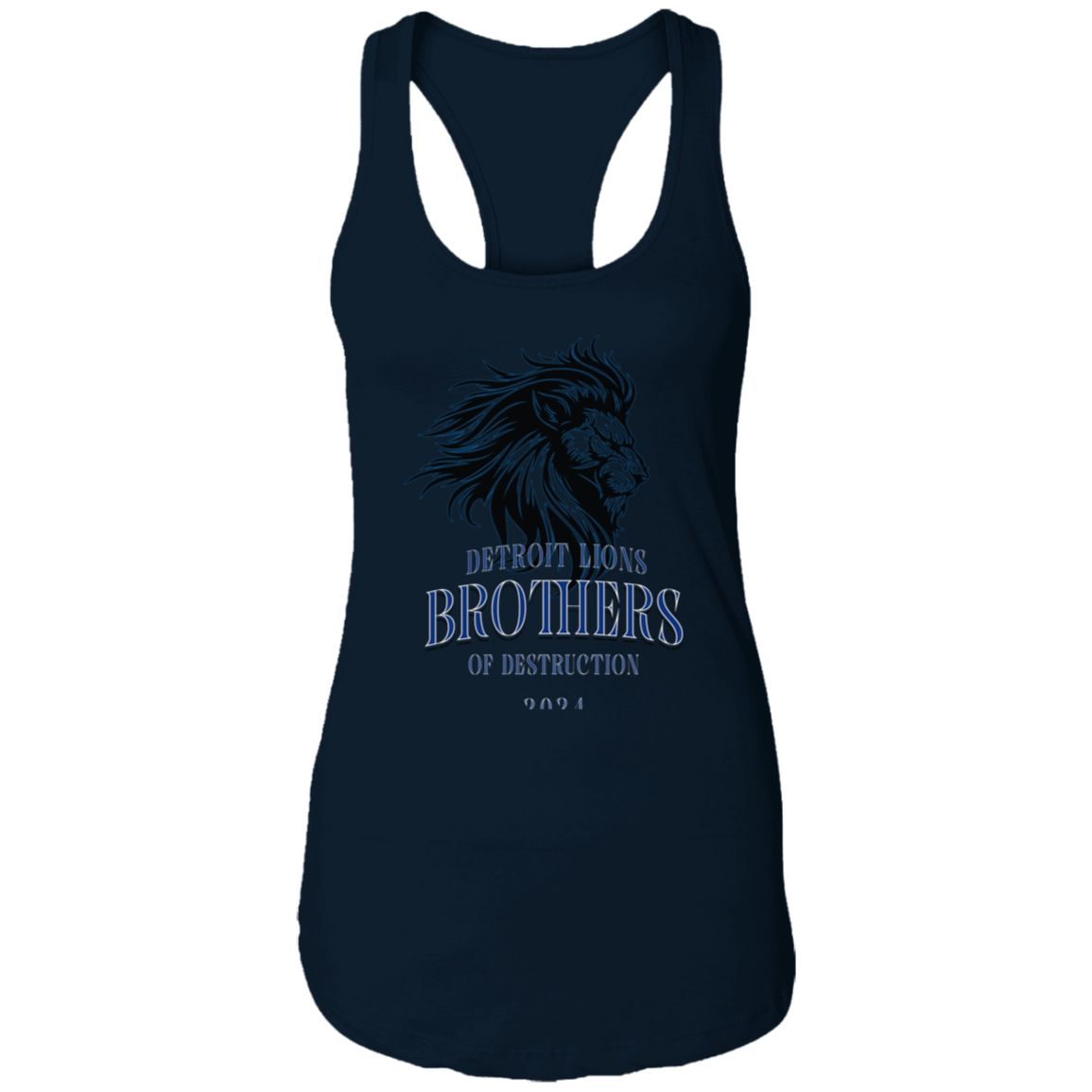 Detroit Lions Brothers of Destruction Ladies Ideal Racerback Tank