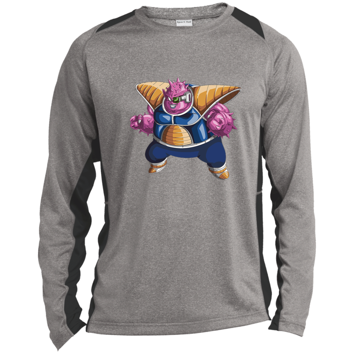 Dodoria DBS Long Sleeve Heather Colorblock Performance Tee
