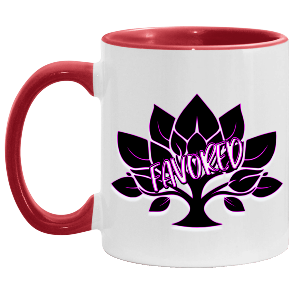 Favored Hot Pink 11oz Accent Mug