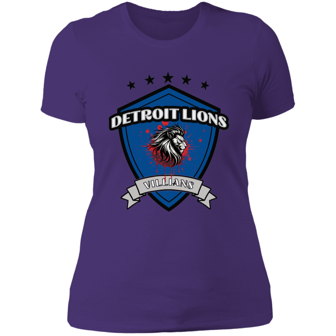 Detroit Lions Villains Ladies' Boyfriend T-Shirt