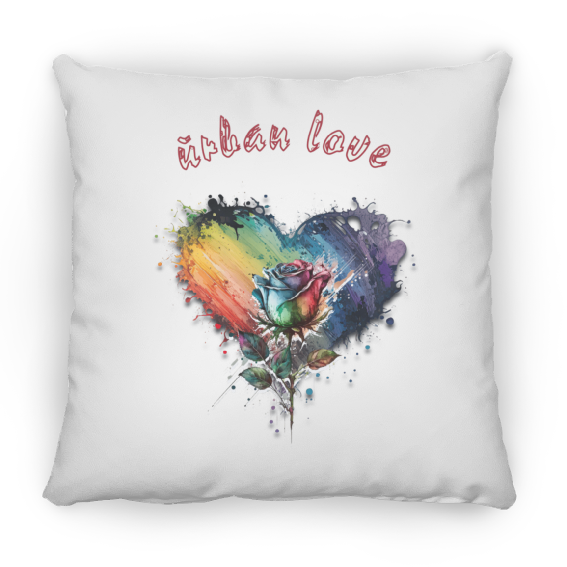 Urban Love Medium Square Pillow
