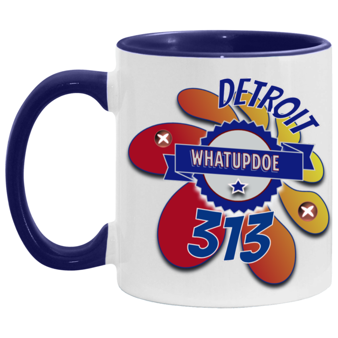 Detroit Whatupdoe 313 11oz Accent Mug