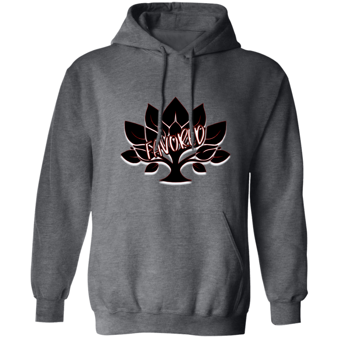 Red Favored Gildan Pullover Hoodie