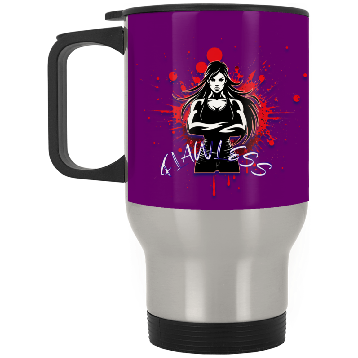 Flawless Silver Stainless Travel Mug