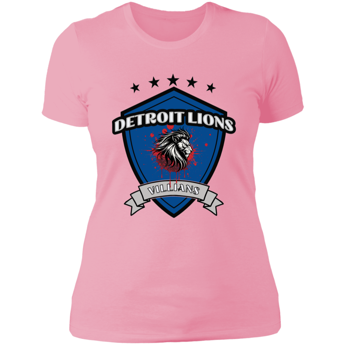 Detroit Lions Villains Ladies' Boyfriend T-Shirt