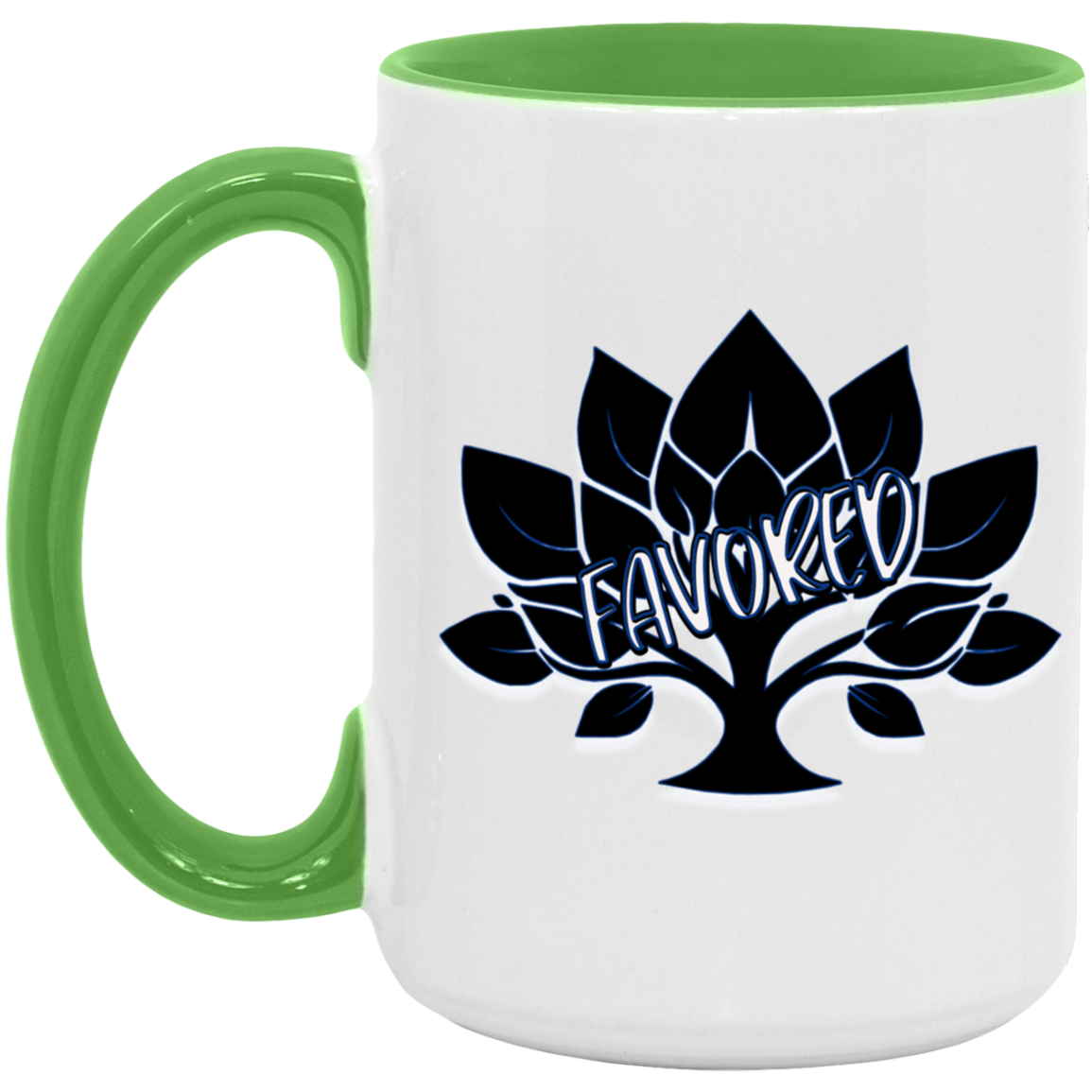 Favored Blue 15oz Accent Mug