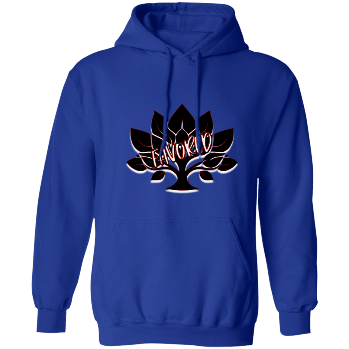 Red Favored Gildan Pullover Hoodie