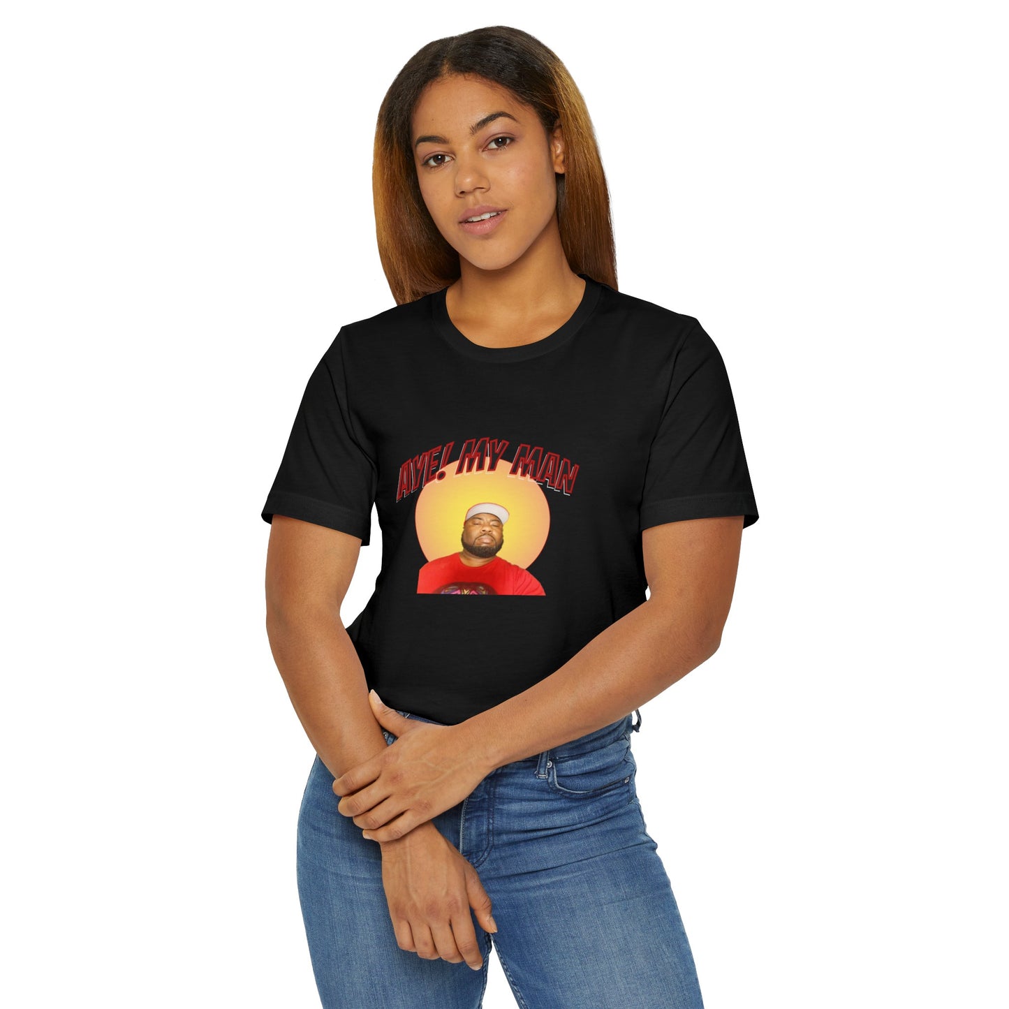 Aye! My Mans Unisex Jersey T-Shirt