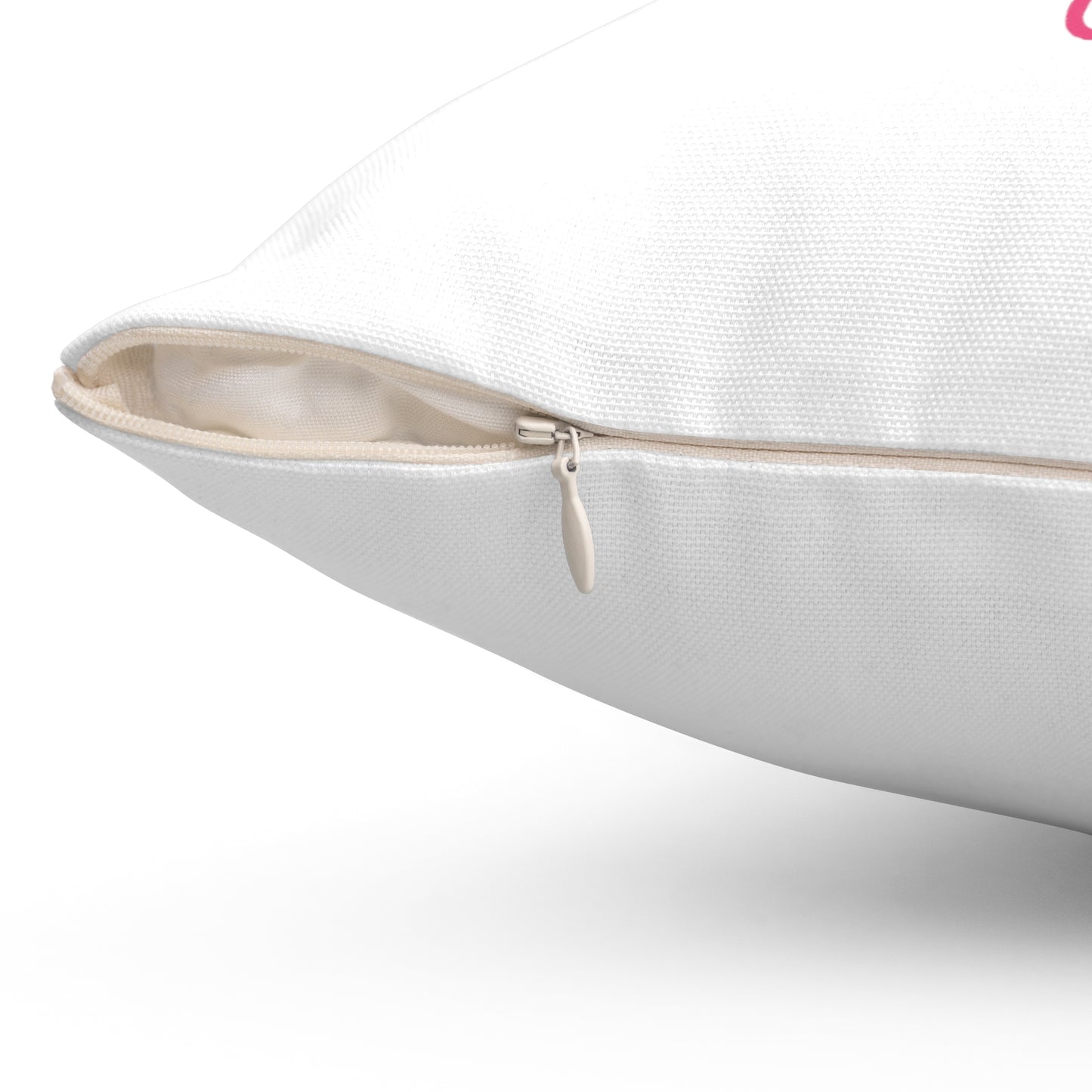 Curvy Elegance Spun Polyester Square Pillow