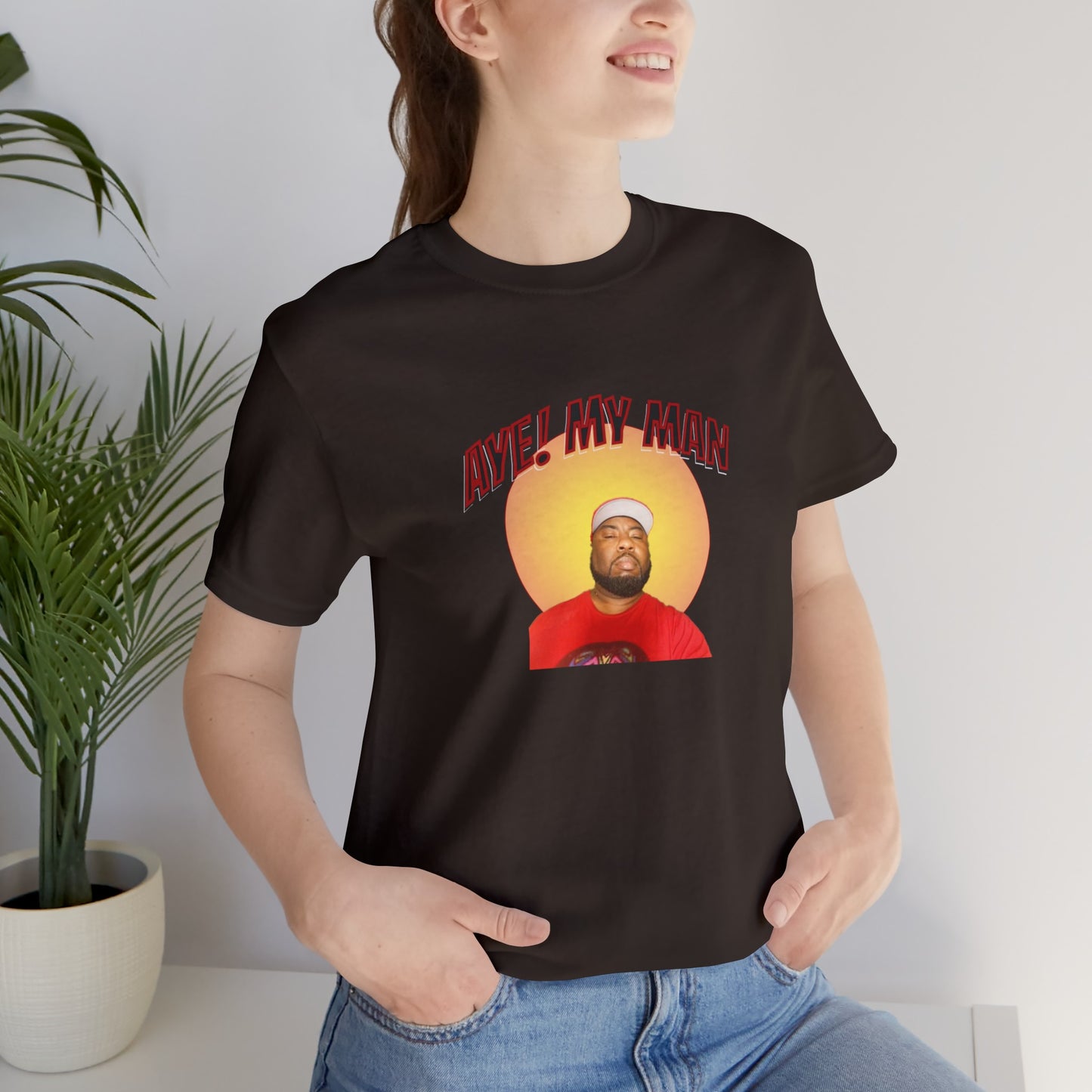 Aye! My Mans Unisex Jersey T-Shirt