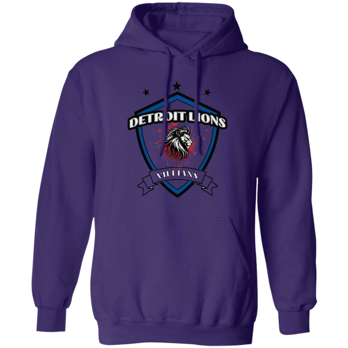 Detroit Lions Villain Pullover Hoodie