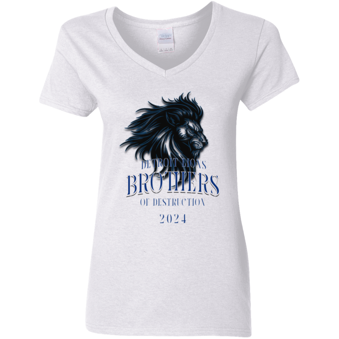 Detroit Lions Brothers of Destruction Ladies' V-Neck T-Shirt