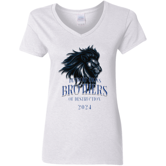 Detroit Lions Brothers of Destruction Ladies' V-Neck T-Shirt