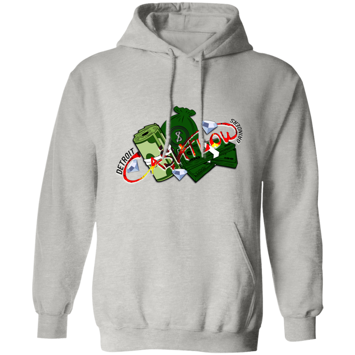 Detroit Cashflow Grinders Gildan Pullover Hoodie