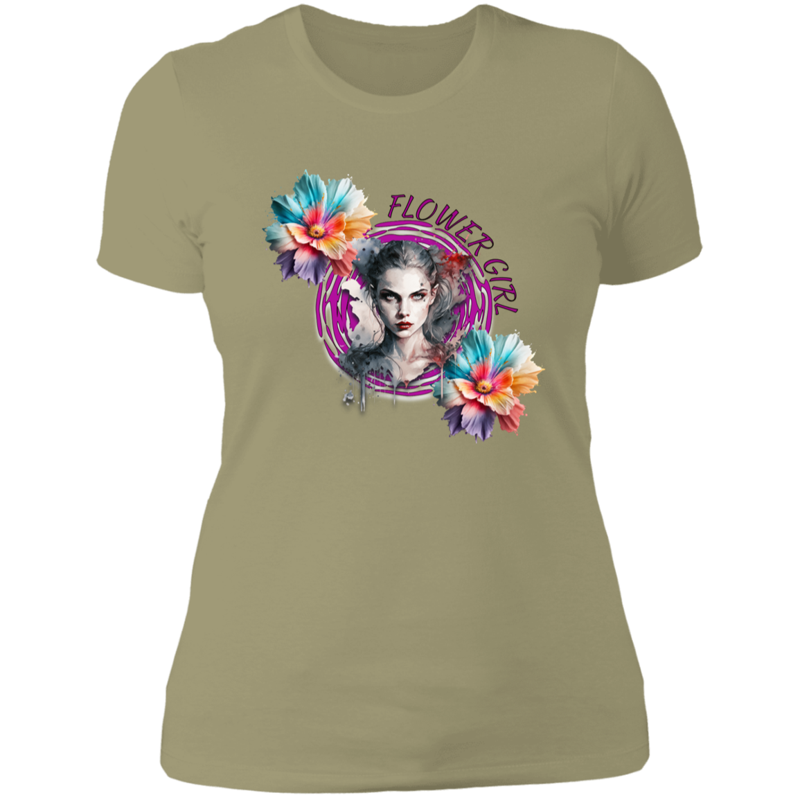 Flower Girl Ladies' Boyfriend T-Shirt