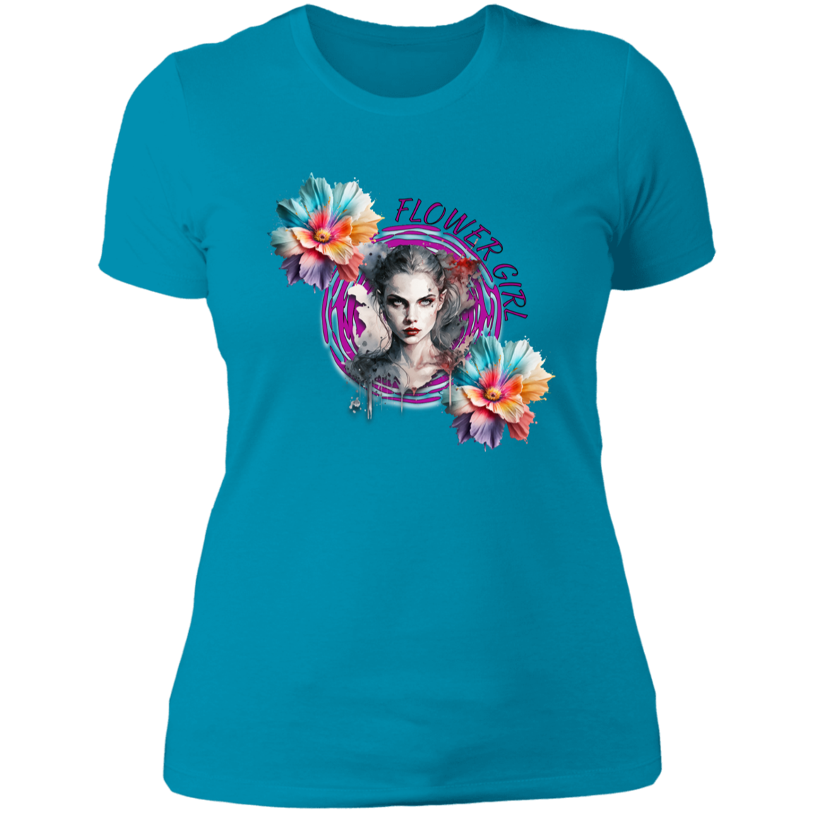 Flower Girl Ladies' Boyfriend T-Shirt