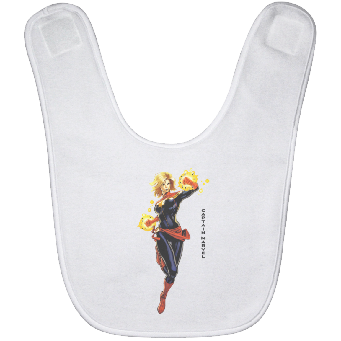 Captain Marvel Baby Bib