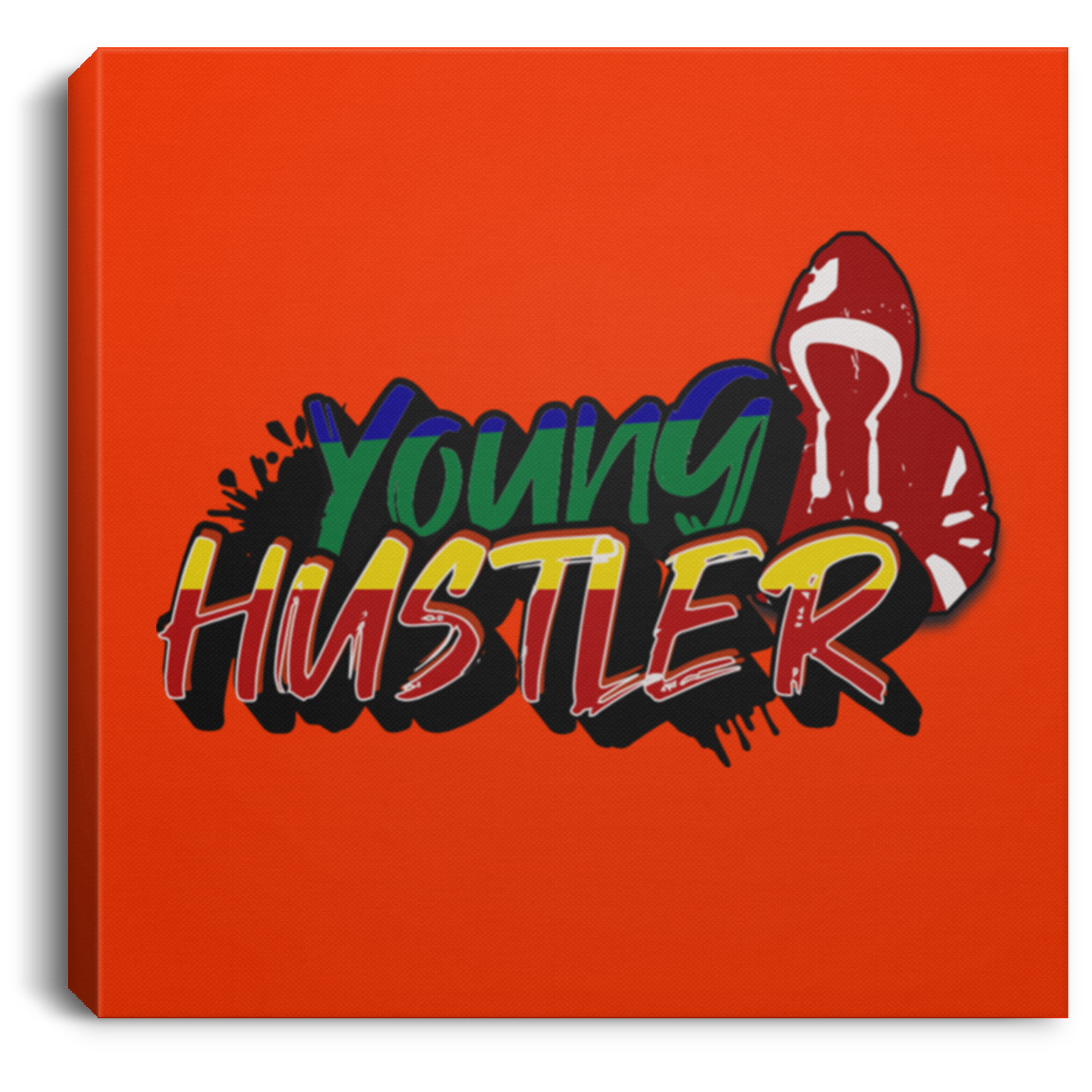 Young Hustler Square Canvas .75in Frame