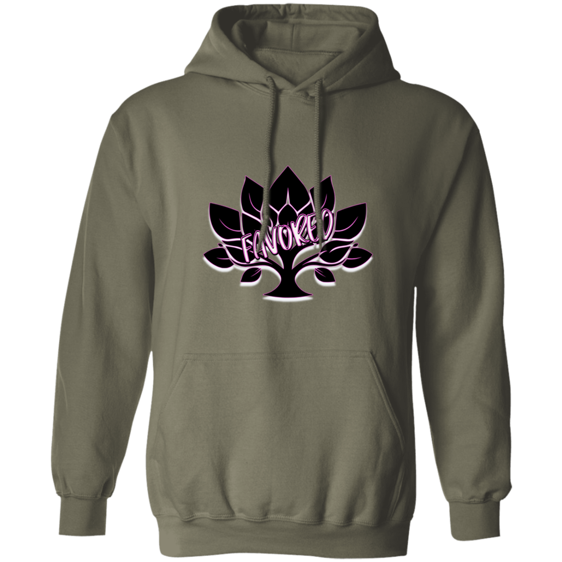 Pink Favored Gildan Unisex Pullover Hoodie